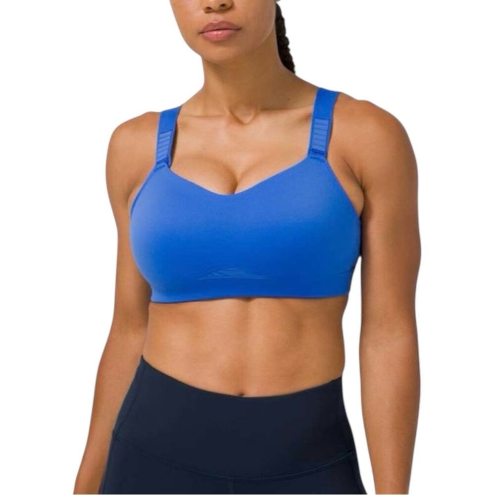 Lululemon Swift Speed Blue Sports Bra A-E Cups 36DD in Cerulean Blue